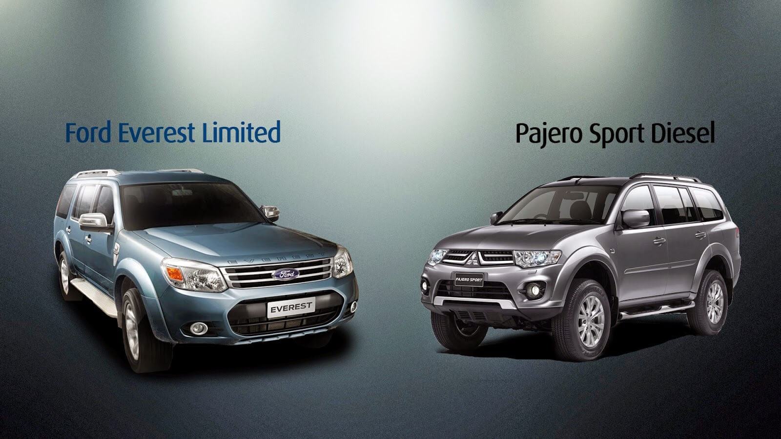 Ford Everest 2015 và Pajero Sport cũng không kém cạnh khi đang cạnh tranh rất dữ dội với Fortuner