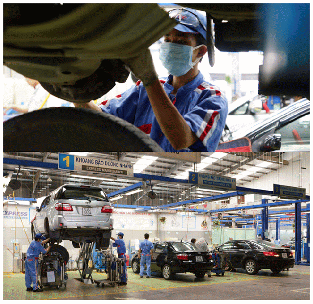 Dịch vụ bảo dưỡng sửa chữa xe tại Toyota Đông Sài Gòn được khách hàng đánh giá rất cao 
