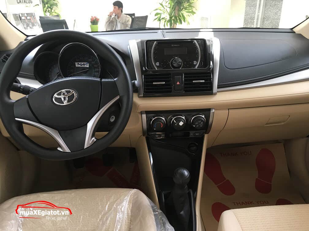 Toyota Vios 1.5E MT số sàn nội thất xe