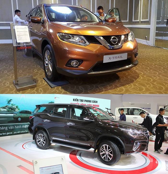 So sánh Nissan Xtrail và Toyota Fortuner