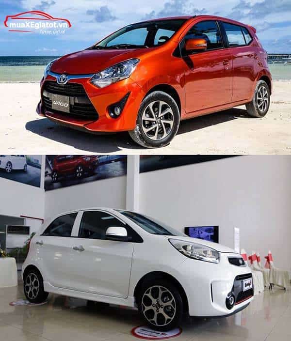 So sánh Toyota Wigo và Kia Morning (hông xe)