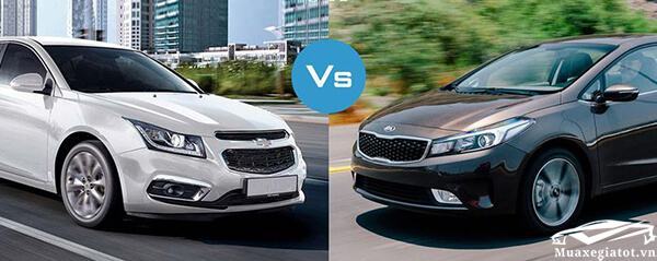 So sánh Chevrolet Cruze và Kia Cerato 2018