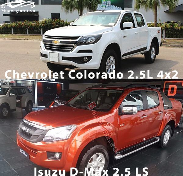 So sánh Chevrolet Colorado 2.5L 4x2 và Isuzu D-Max 2.5 LS (thiết kế ngoại thất)