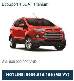 Ford EcoSport 1.5L TiVCT Titanium AT