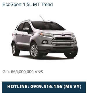 Ford EcoSport 1.5L TiVCT Trend- MT