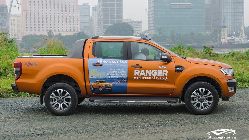 Hông xe bán tải Ford Ranger 2018