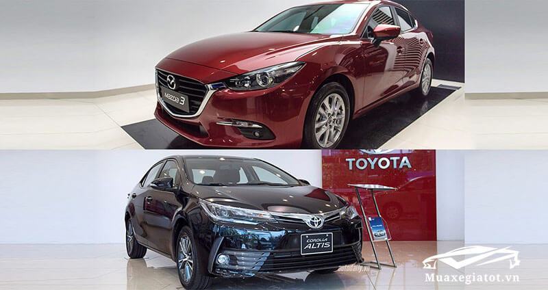So sánh Mazda 3 1.5 và Toyota Corolla Altis 1.8G