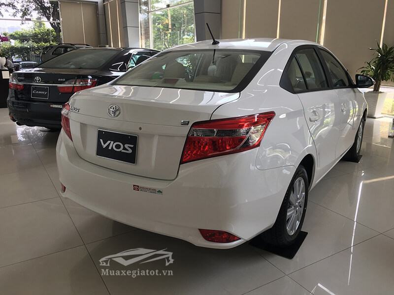 Thiết kế ngoại thất xe Toyota Vios 1.5E MT số sàn 2018 (Đuôi xe)