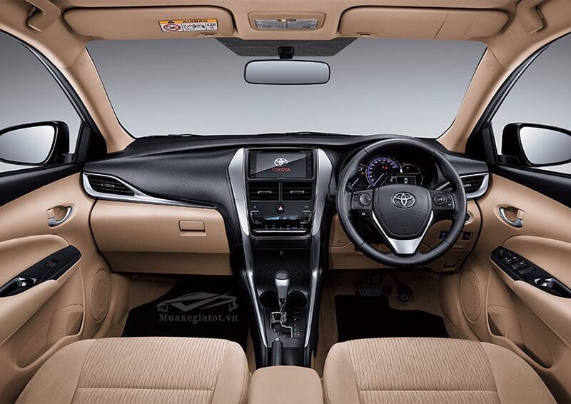 Nội thất và tiện nghi xe Toyota Vios 2019 (Muaxegiatot.vn)