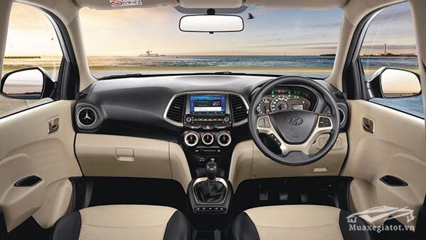 Nội thất xe Hyundai Santro 2019 có thiết kế mang tính thực dụng cao