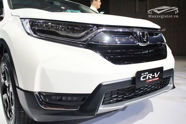 Đầu xe Honda CRV 2019 được thiết kế lại thể thao, khỏe khoắn