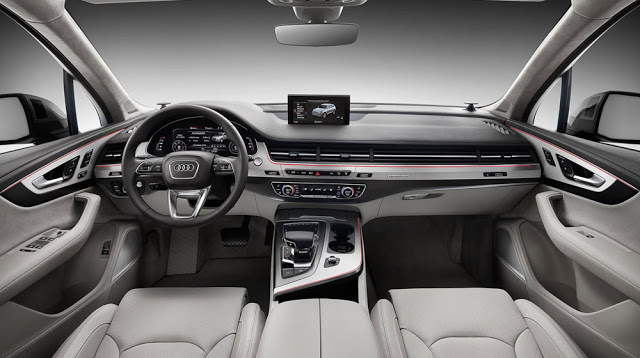 Nội thất Audi Q7 toát lên vẻ thanh lịch và sang trọng với nhiều trang thiết bị hiện đại