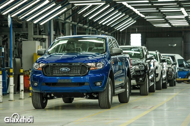 Ford Ranger 2021 được lắp ráp tại Việt Nam thay vì nhập khẩu Thái lan như trước đây.