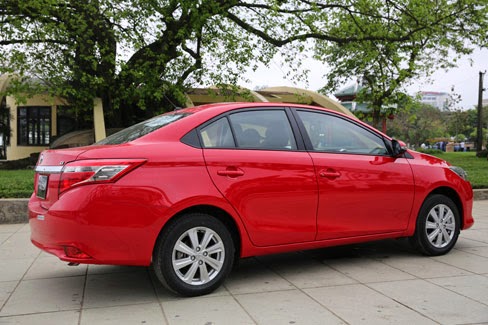 Toyota Vios 2014 giá bao nhiêu (Hông xe)