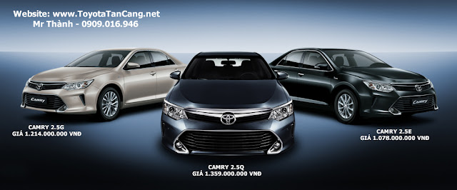 Ba phiên bản Toyota Camry 2015 có mức giá rất chênh lệch