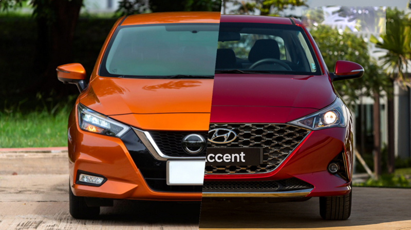 Nissan Almera 2021 và Hyundai Accent 2021