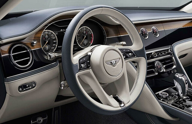 Xe Bentley tương lai có vô lăng tự thu gọn