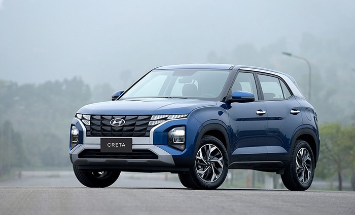 Hyundai Creta  là “tân binh” ở Việt Nam khi mới chỉ bán ra từ giữa năm 2022 nhưng cũng xuất sắc góp mặt trong Top 10 xe bán chạy. 