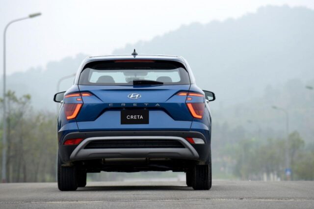 Hyundai Creta 2022 có phần đuôi xe mới.