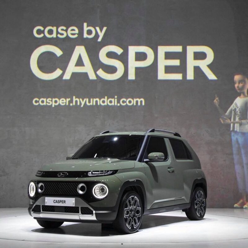 Hyundai Casper 2022 có phần đầu xe khá dữ dằn.