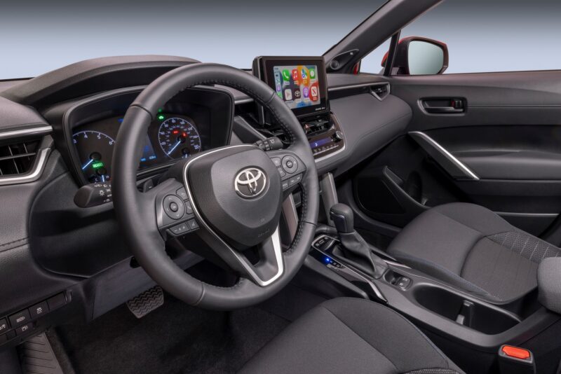 Toyota Corolla Cross 2023 không có màn hình kỹ thuật số hoàn toàn.