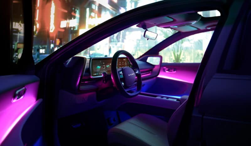Hyundai Ioniq 6 2023 có khoang lái đậm chất tương lai.