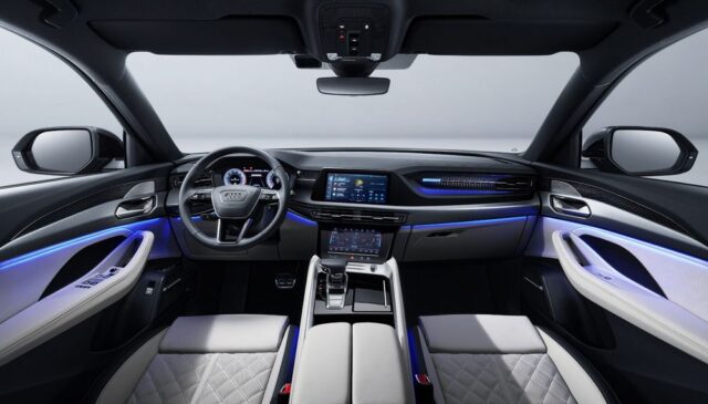 Audi Q6 2023 với khoang lái rộng rãi.